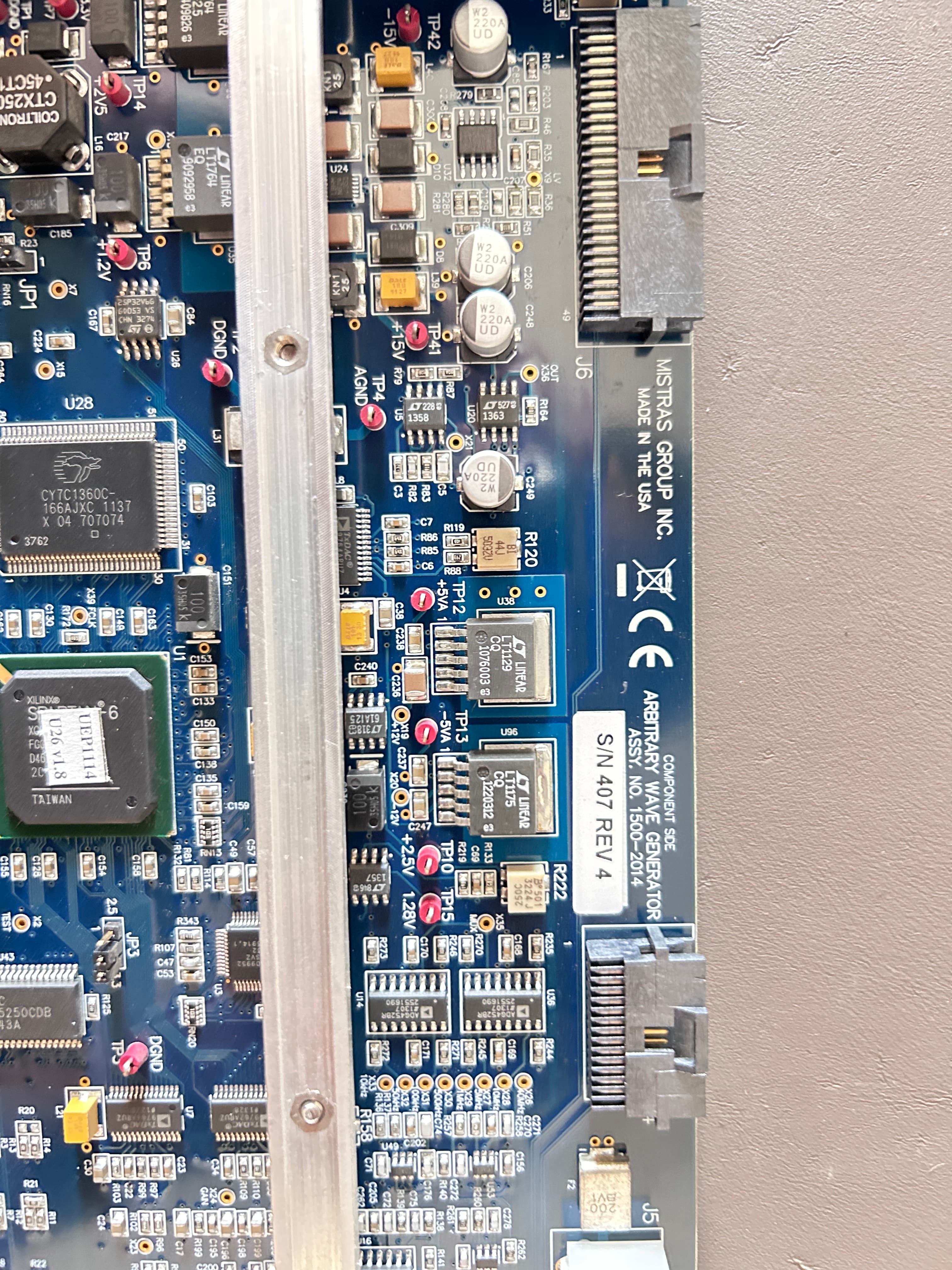 Mistras ARB-1410 PCB Serial Number (FC00006) Closeup
