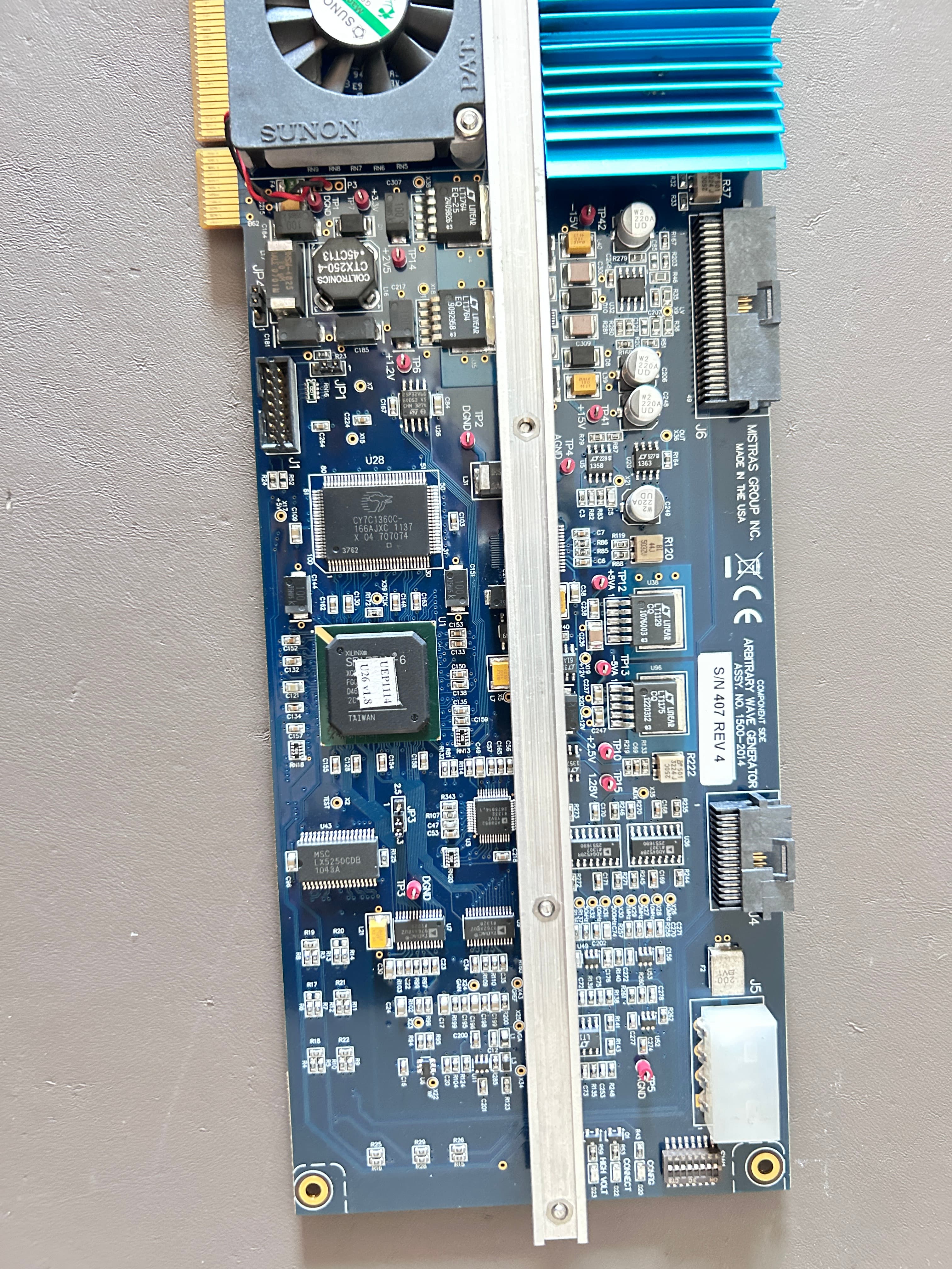 Mistras ARB-1410 Ultrasonic Waveform Generator PCB Components