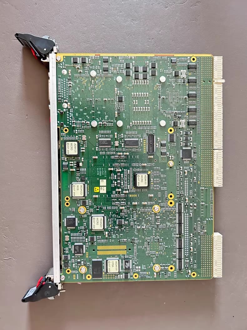 Rear side of U1056B PCB showing integrated circuits