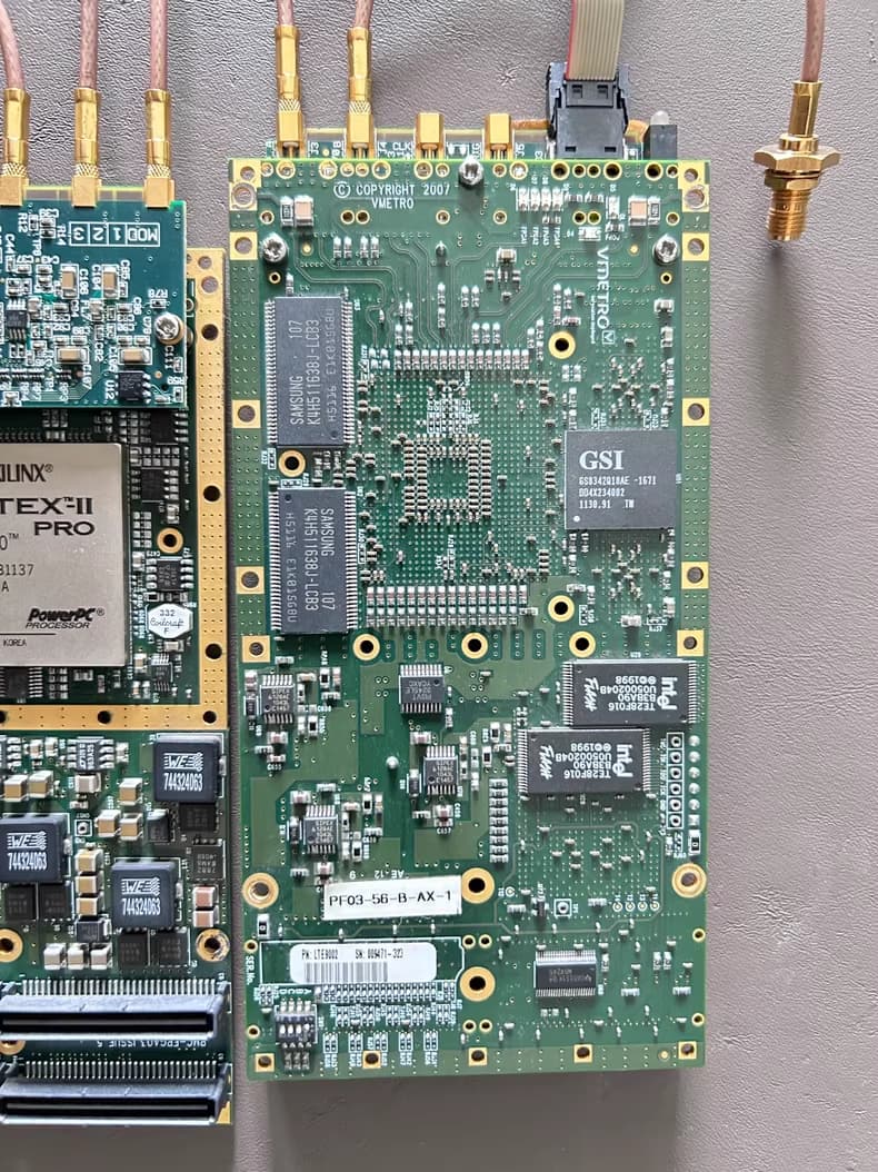 Curtiss-Wright PMC-FPGA03 Processing Engine main board top view