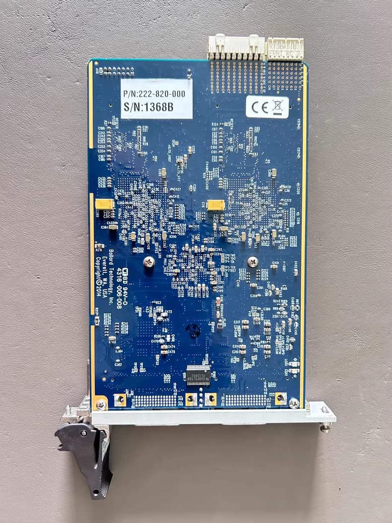 Astronics Ballard 222-820-00 ARINC 708 Module Back Serial Number