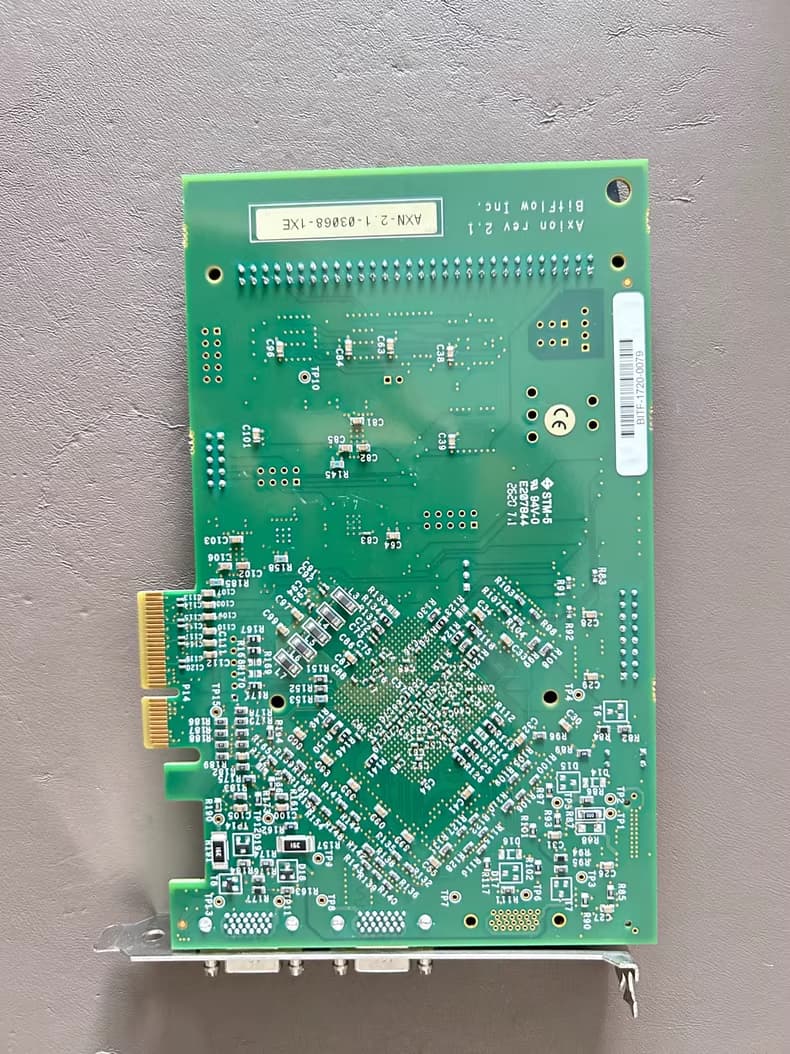 BitFlow AXION 1XE AXN-PC2-CL-1xE Board Back View with PCIe Interface