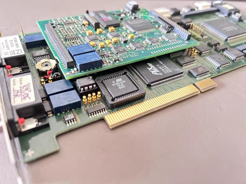 PCMS F&R4 PCI Control Card Angle View with PIX Chip