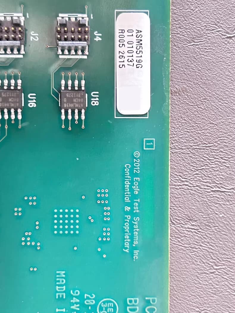 Teradyne ASM5519G part number label
