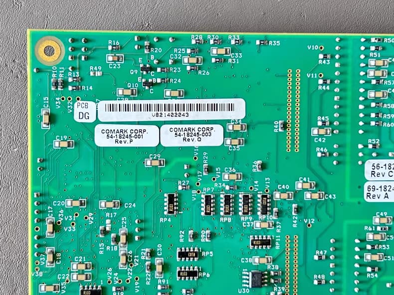 Comark 56-18245-001 Simplex Interface Board Back Side Full Circuit View