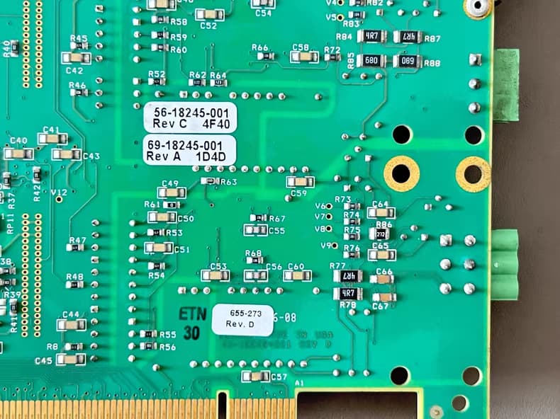 Comark Simplex Interface Board Back Side Circuit Trace Detail